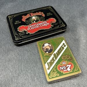 1970s Jack Daniels Gentlemen's Playing Cards Collectible Tin SINGLE SEALED DECK